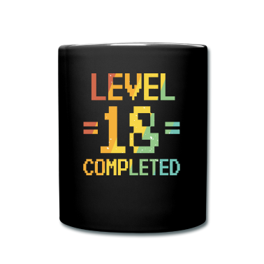 Geschenk zum 18 Tasse - 18. Geburtstag Retro Level 18 Jahre 2003 Party