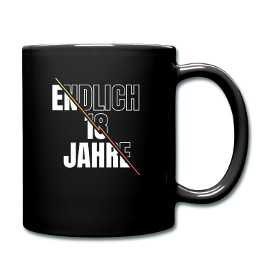 Geschenk zum 18 Tasse - Endlich 18 Jahre