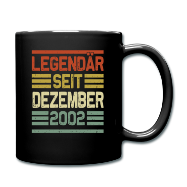 Geschenk zum 18 Tasse - Legendär seit Dezember 2002 18.Geburtstag 18