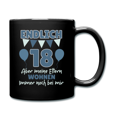 Geschenk zum 18 Tasse - Endlich 18