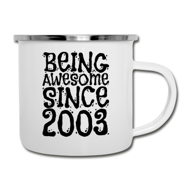 Geschenk zum 18 Emaille Tasse - 18. Geburtstag