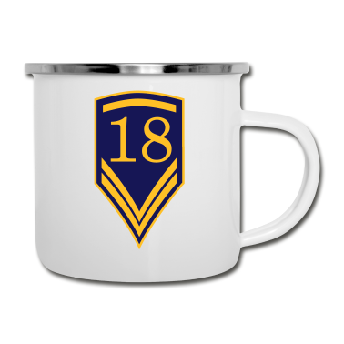 Geschenk zum 18 Emaille Tasse - Geschenk zum 18. Geburtstag - 18 Jahre