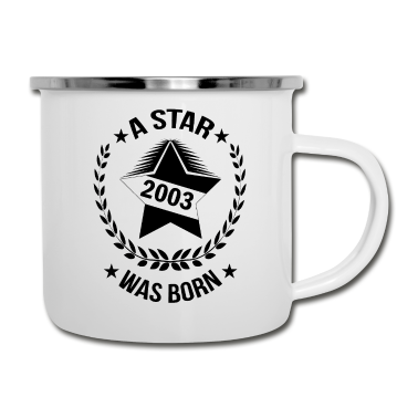 Geschenk zum 18 Emaille Tasse - Geschenkideen zum 18 Sternchen