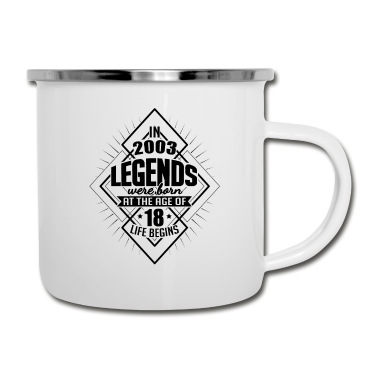 Geschenk zum 18 Emaille Tasse - Geschenkideen zum 18. Geburtstag Volljährig