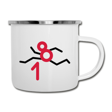 Geschenk zum 18 Emaille Tasse - Sprung: Endlich 18 !