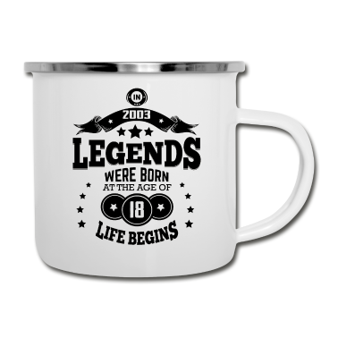 Geschenk zum 18 Emaille Tasse - Geschenkideen zum 18. Geburtstag