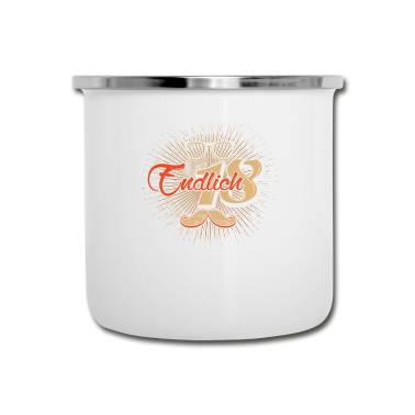 Geschenk zum 18 Emaille Tasse - 18 Jahre Junge - 2002 18 Geburtstag