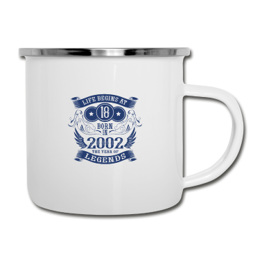 Geschenk zum 18 Emaille Tasse - 18 Geburtstag Geschenk Legende