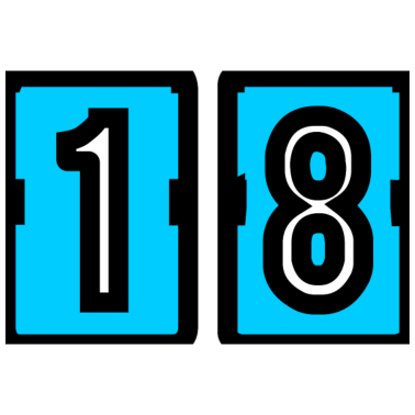 Motiv 18. 18. GEBURTSTAG. GEBURTSTAG 18 JAHRE. 18