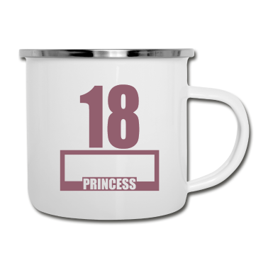 Geschenk zum 18 Emaille Tasse - 18. Geburtstag 18 Jahre 18er Birthday Princess