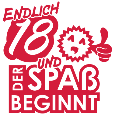 Motiv 18 Jahre & Spaß