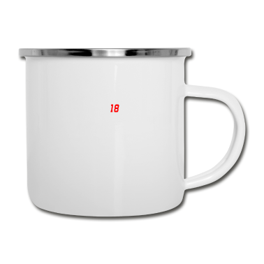 Geschenk zum 18 Emaille Tasse - Ich bin 18