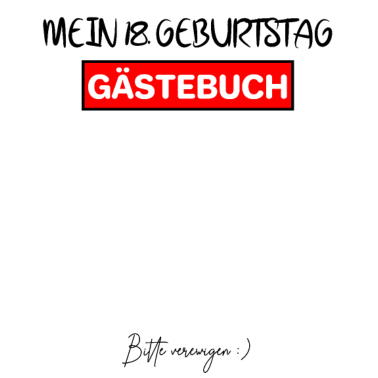 Motiv 18. Geburtstag Gästebuch