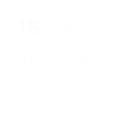 Motiv 18. Geburtstag 18 Jahre, um dieses großartige 2001 zu werden