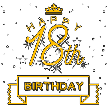 Motiv 18 Birthday Geschenk