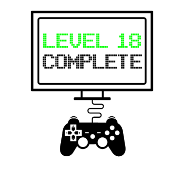 Motiv Level 18 Complete - 18. Geburtstag Gamer Geschenk