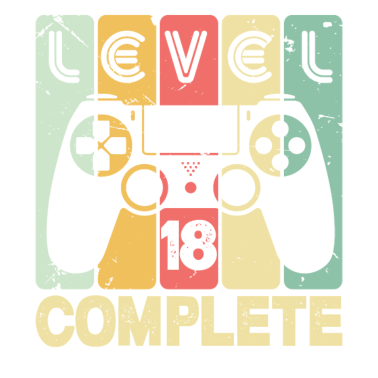 Motiv Level 18 Complete - Geschenk 18. Geburtstag