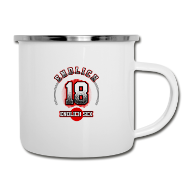 Geschenk zum 18 Emaille Tasse - 18 Jahre endlich sex - 2002 18 Geburtstag