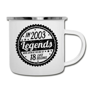 Geschenk zum 18 Emaille Tasse - Geschenkideen zum 18. Gebutstag