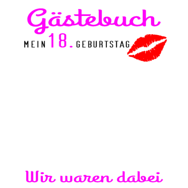 Motiv Gästebuch zum 18. Geburstag, Partyoutfit, weiblich