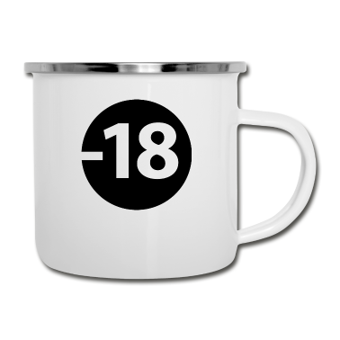 Geschenk zum 18 Emaille Tasse - unter 18