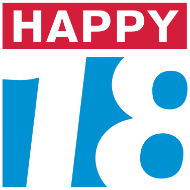 Motiv Happy 18 Geburtstag achtzehn