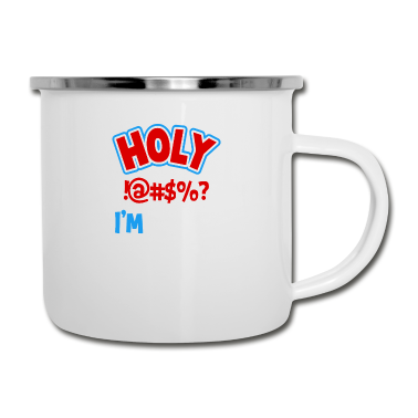 Geschenk zum 18 Emaille Tasse - 18. Geburtstag Heilig Ich bin 18 2001