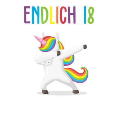 Motiv Endlich 18 jetzt muss ich noch erwachsen werden