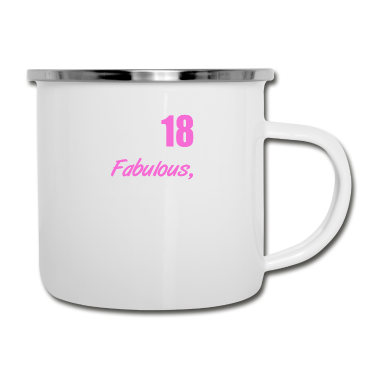 Geschenk zum 18 Emaille Tasse - 18. Geburtstag Ich mache 18 fabelhaft aus dem Jahr 2001