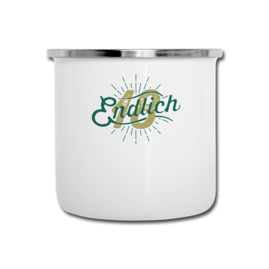 Geschenk zum 18 Emaille Tasse - 18 Jahre Vintage 2002 green - 2002 18 Geburtstag