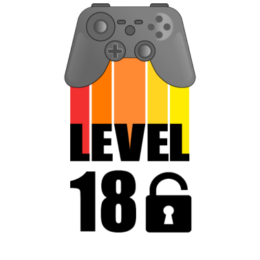 Motiv Level 18 - 18. Geburtstag - Zocker/Gamer Design