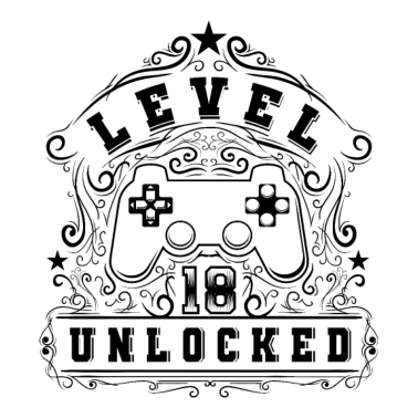 Motiv Level 18 Unlocked Vintage 18. Geburtstag Geschenk