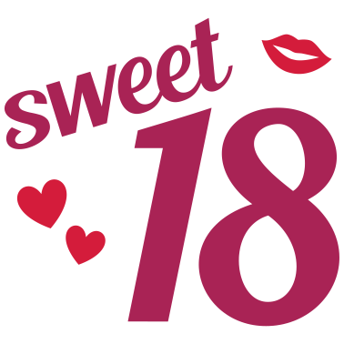 Motiv Sweet 18 (Herzen, Lippen)