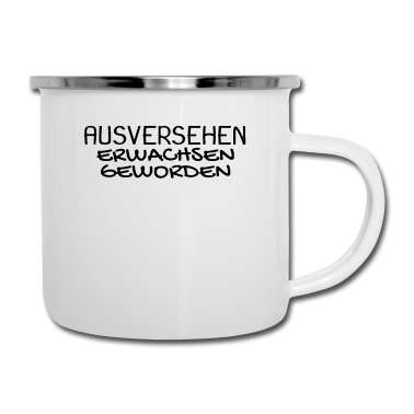 Geschenk zum 18 Emaille Tasse - 18 Geburtstag Geschenk - Erwachsen werden