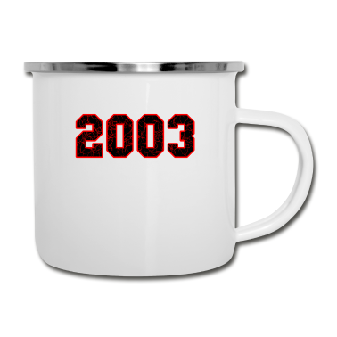 Geschenk zum 18 Emaille Tasse - 18. Geburtstag Geschenk 2003