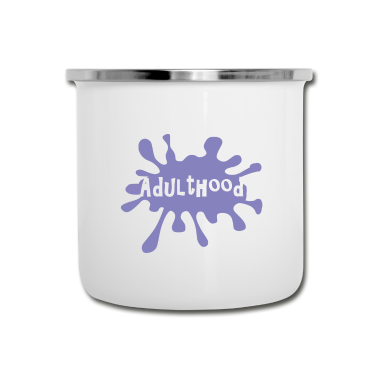 Geschenk zum 18 Emaille Tasse - Lustig, ich bin 18 geworden Willkommen im Erwachsenenalter Geschenk