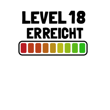 Motiv Level 18 erreicht 18. Geburtstag Jahre Gamer 2002
