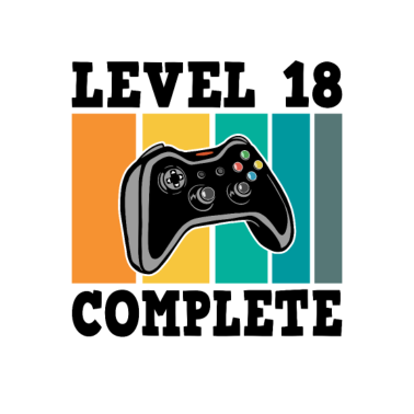 Motiv Level 18 Complete 18. Geburtstag Jahre Gamer 2002