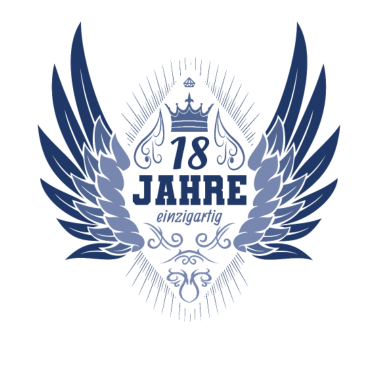 Motiv 18 Geburtstag Geschenk Engel Flügel