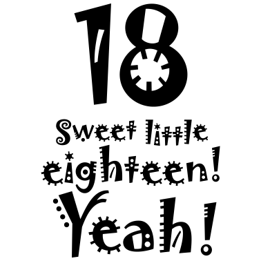 Motiv 18. Geburtstag sweet little eighteen volljährig 18