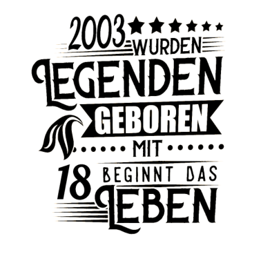 Motiv 18 Geburtstag Das Leben beginnt mit 18