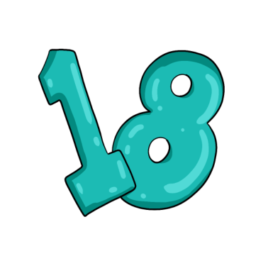 Motiv zahl 18