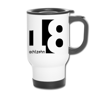 Geschenk zum 18 Thermobecher - 18 achtzehn