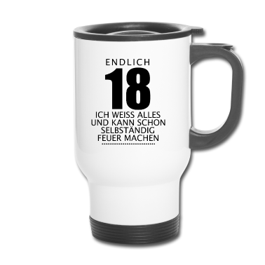 Geschenk zum 18 Thermobecher - 18 Jahre