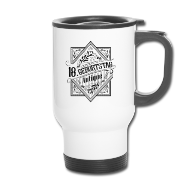 Geschenk zum 18 Thermobecher - 18 Geburtstag antique 18 Jahre Antik