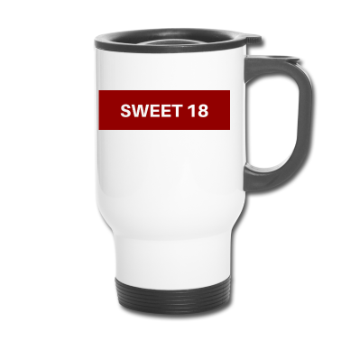 Geschenk zum 18 Thermobecher - Sweet 18