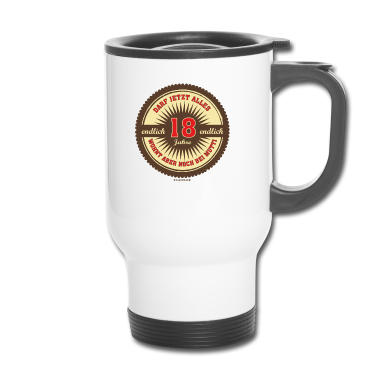 Geschenk zum 18 Thermobecher - 18 wohnt bei Mutti - 2002 18 Geburtstag