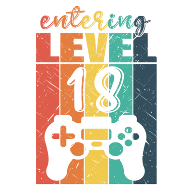 Motiv Level 18 Gaming Controller 18. Geburtstag