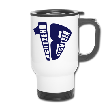 Geschenk zum 18 Thermobecher - 18. Geburtstag Achtzehn