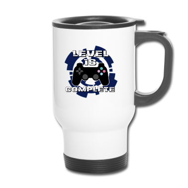 Geschenk zum 18 Thermobecher - Level 18 Complete